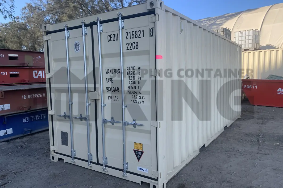 20' Standard Height Steel Container (Doors One End)