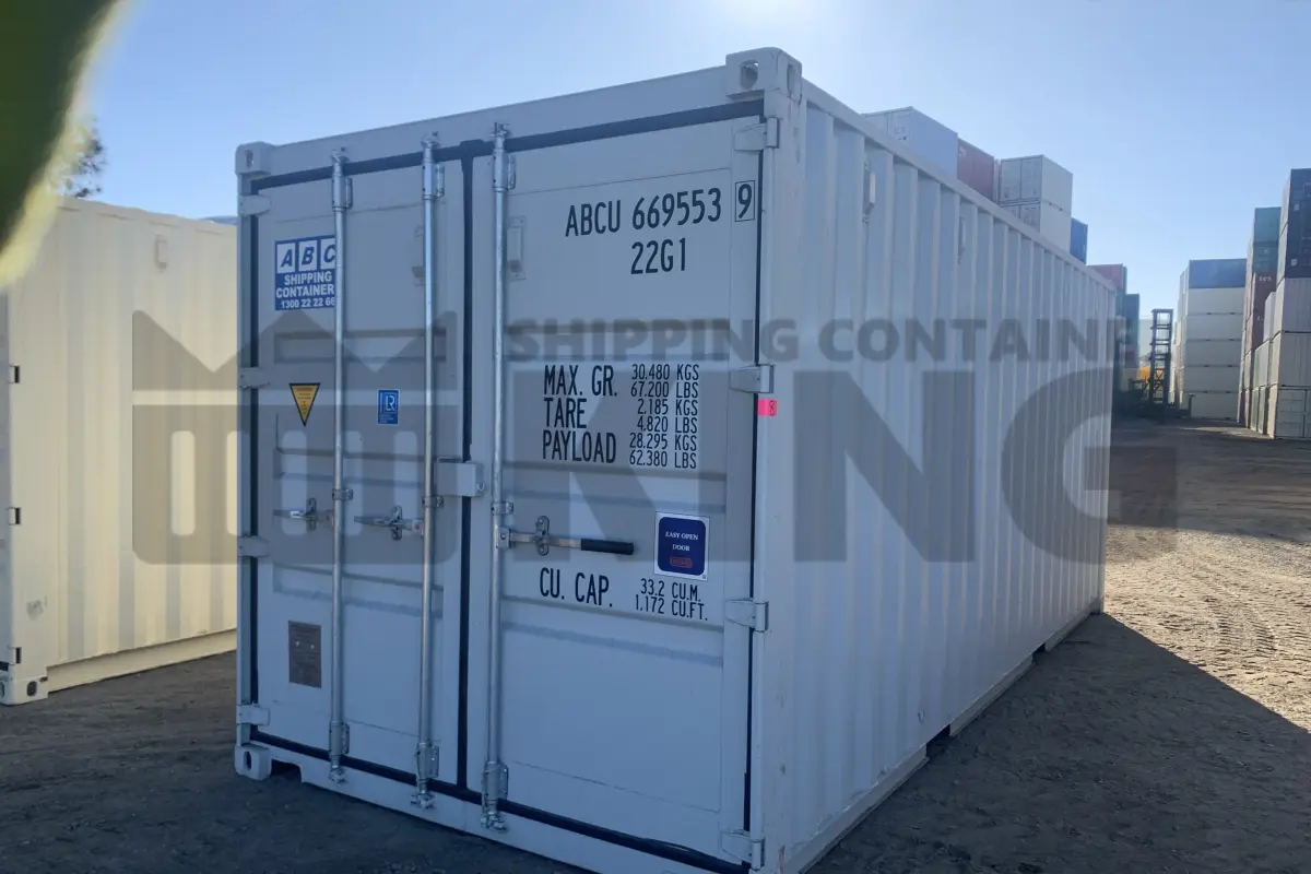 20' Standard Height Steel Container (Doors One End)