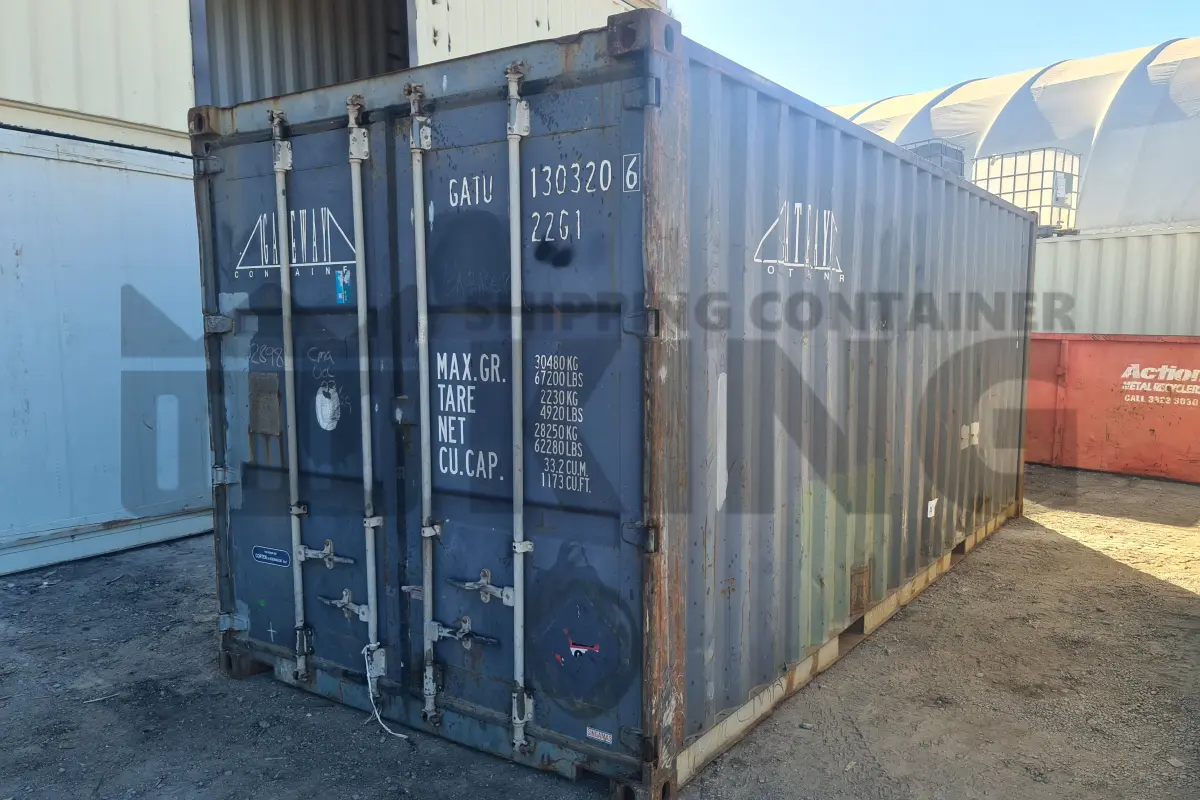 20' Standard Height Steel Container (Doors One End)