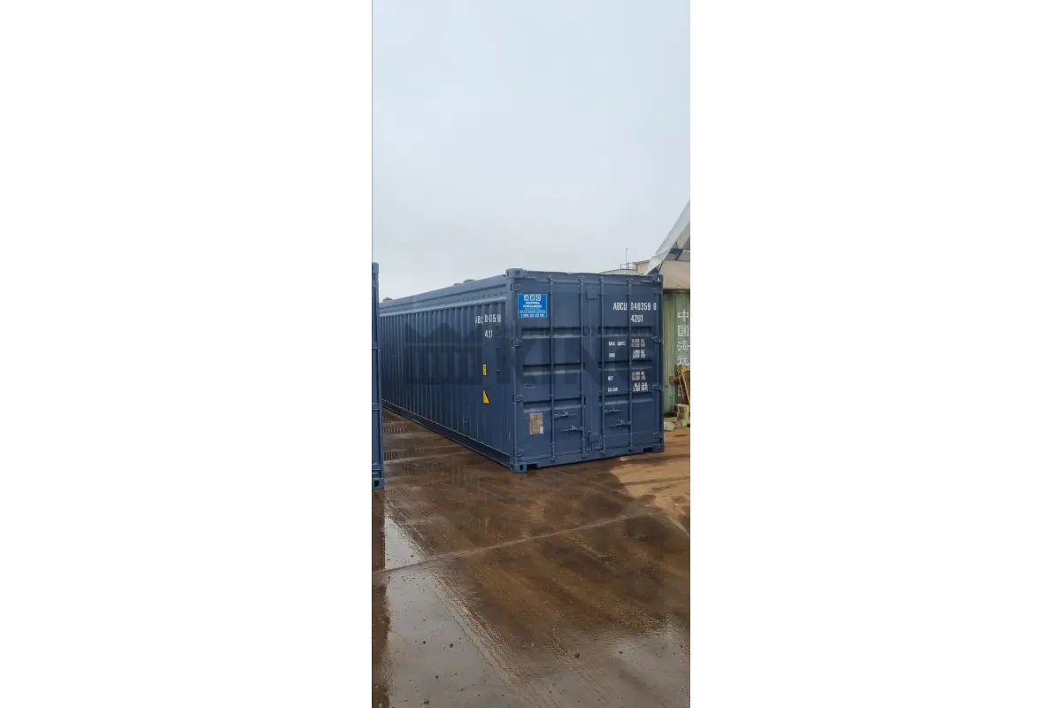 40' Standard Height Open Top Shipping Container (Tarp And Bows, Timber Floor)