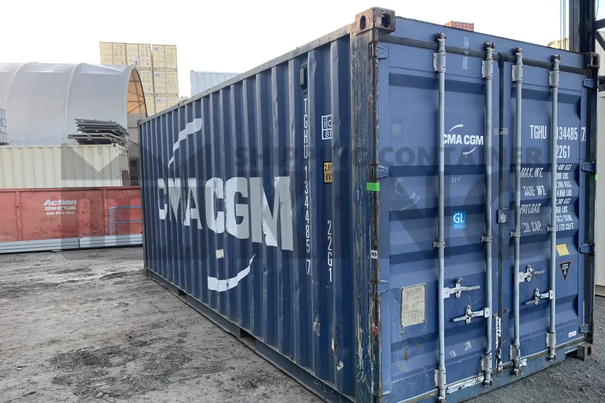 20' Standard Height Steel Container (Doors One End)