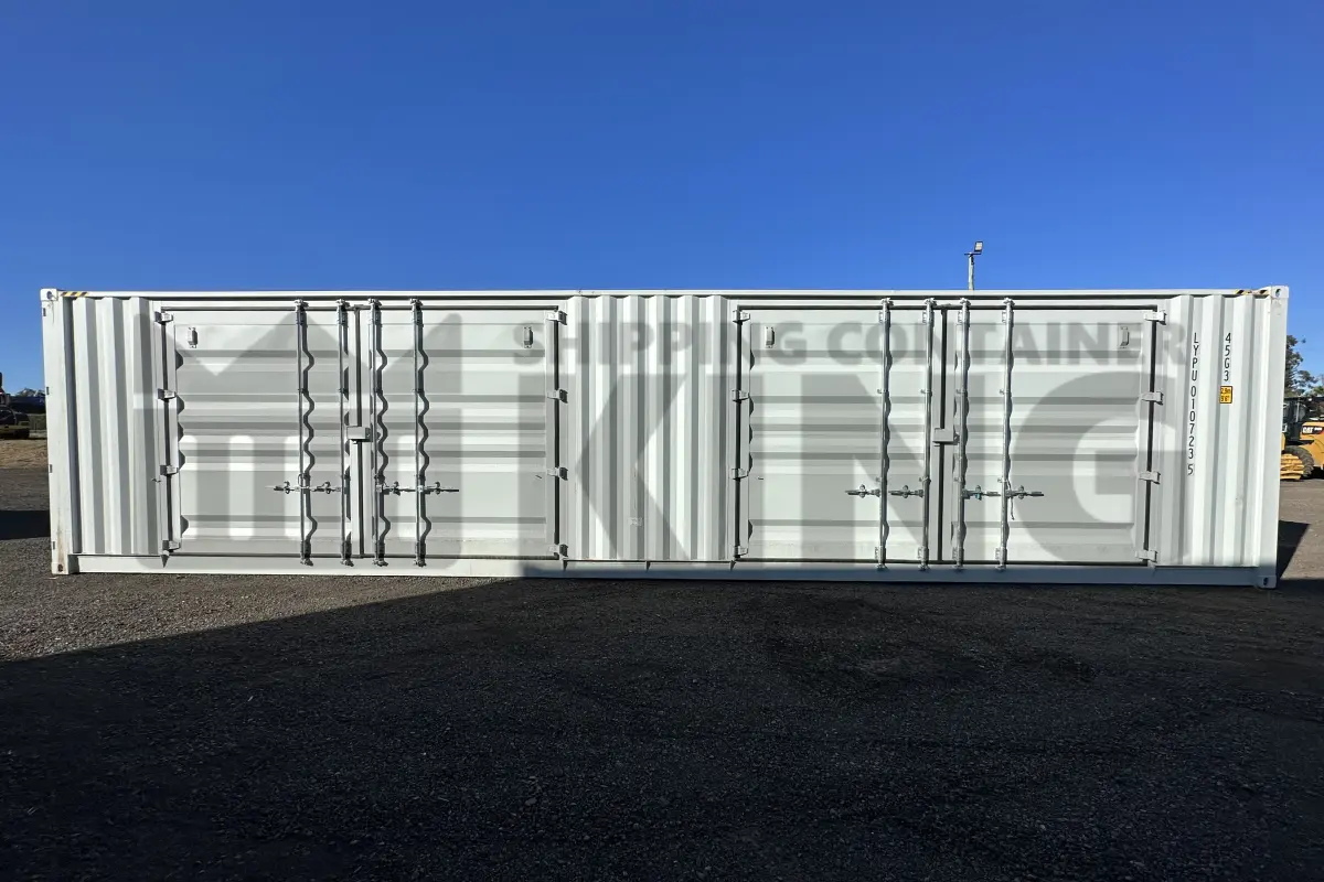 40' High Cube with 2 sets of side opening doors (not full side opening)