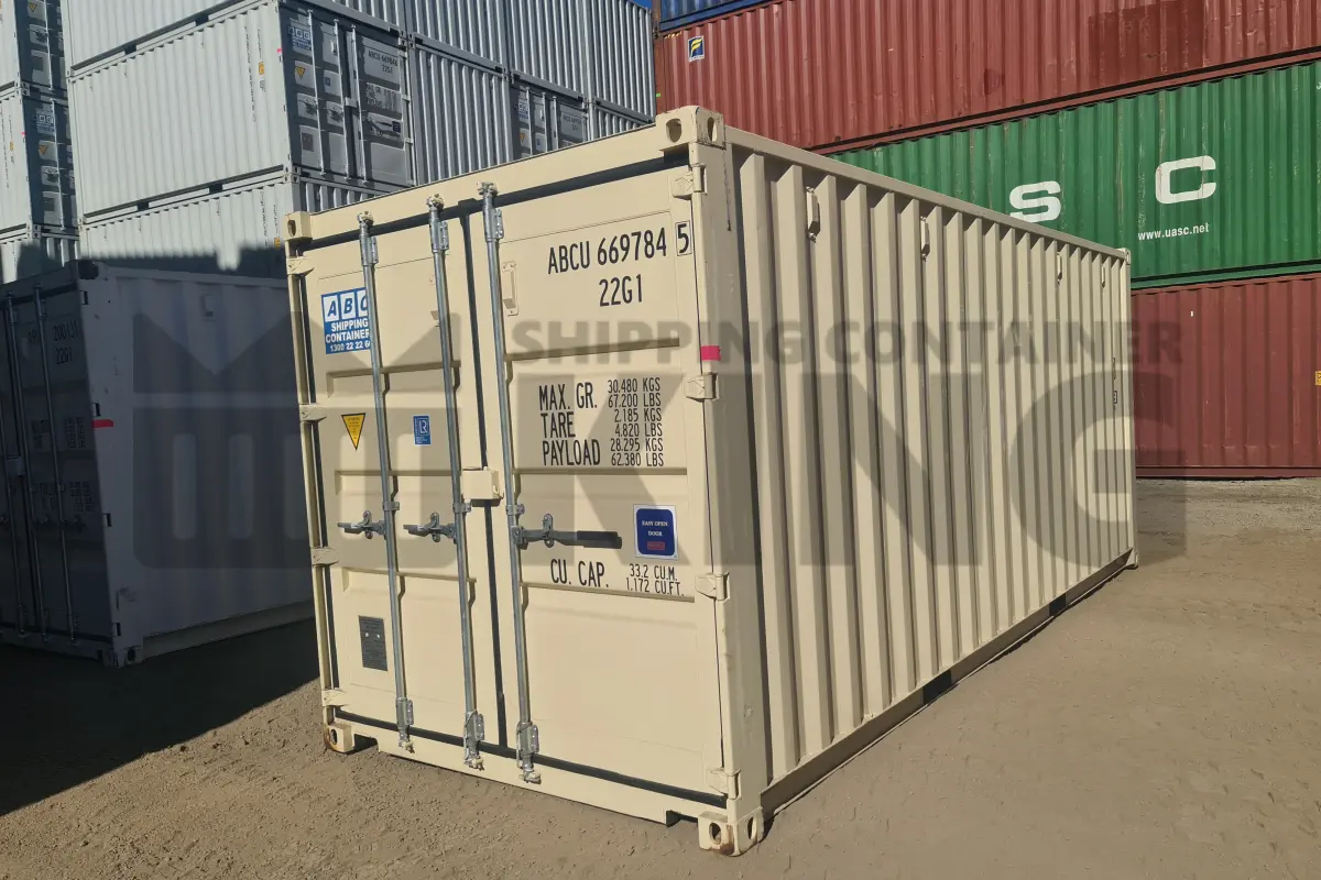20' Standard Height Steel Container (Doors One End)