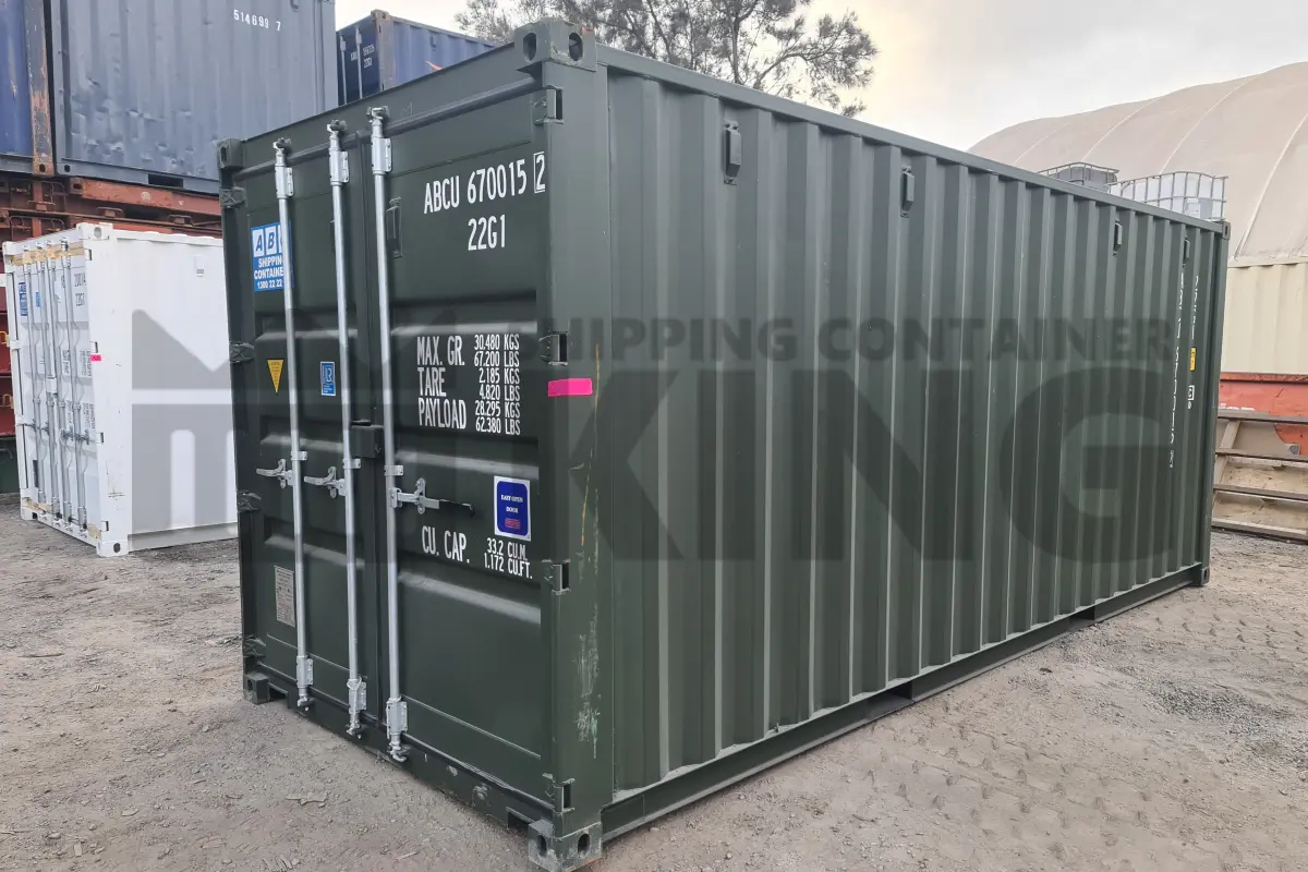 20' Standard Height Steel Container (Doors One End)