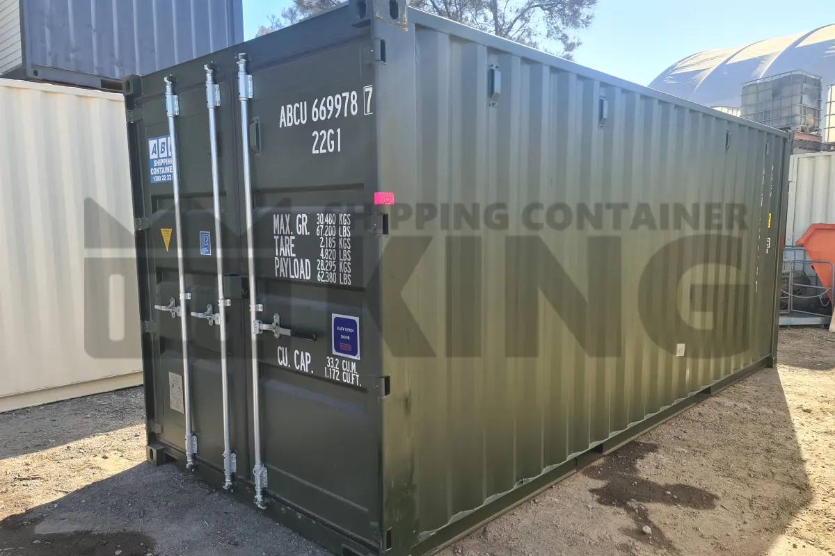 20' Standard Height Steel Container (Doors One End)