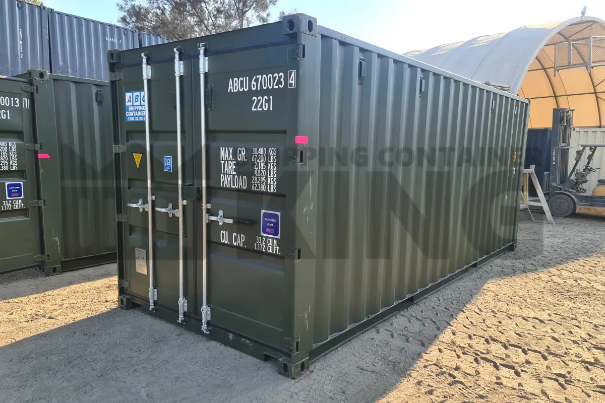 20' Standard Height Steel Container (Doors One End)
