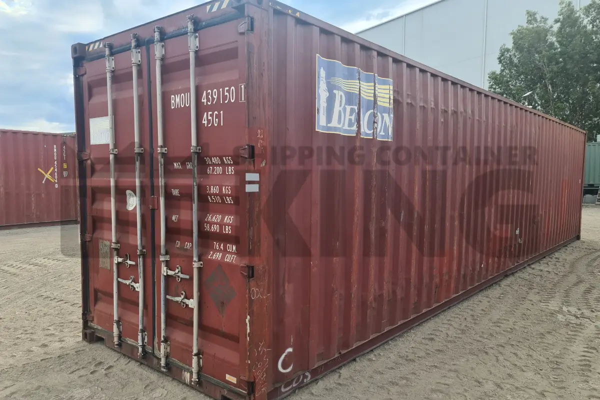 40' High Cube Steel Container (Doors One End)