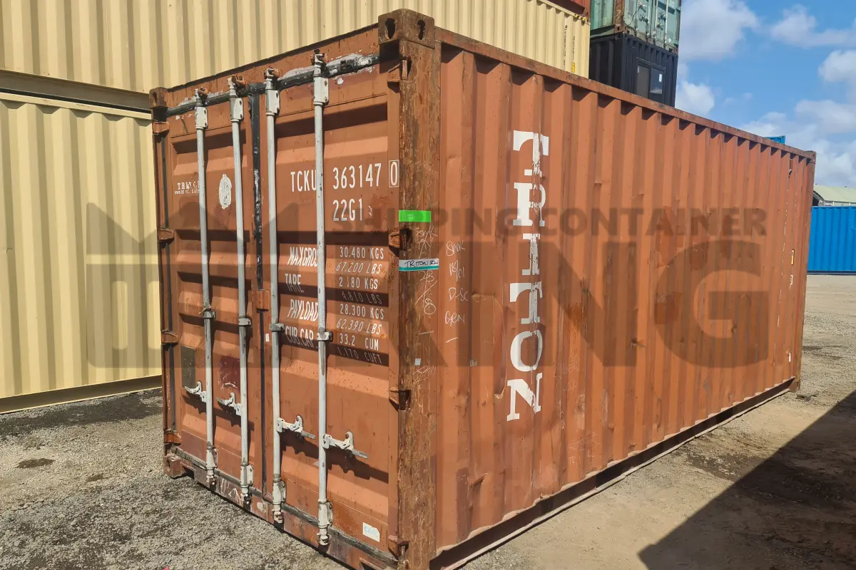 20' Standard Height Steel Container (Doors One End)
