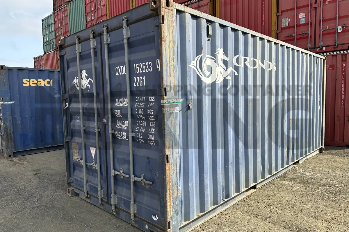 20' Standard Height Steel Container (Doors One End)