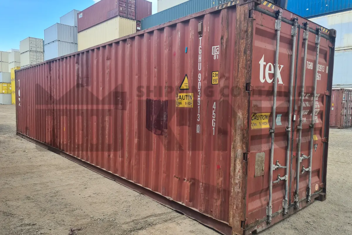 40' High Cube Steel Container (Doors One End)