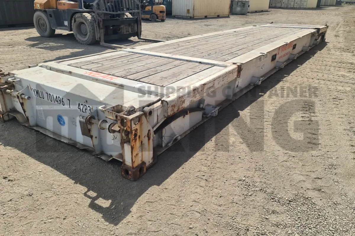 40' Flat Rack (With Collapsible Ends)