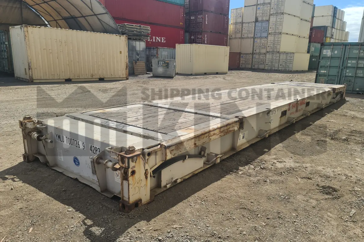 40' Flat Rack (With Collapsible Ends)