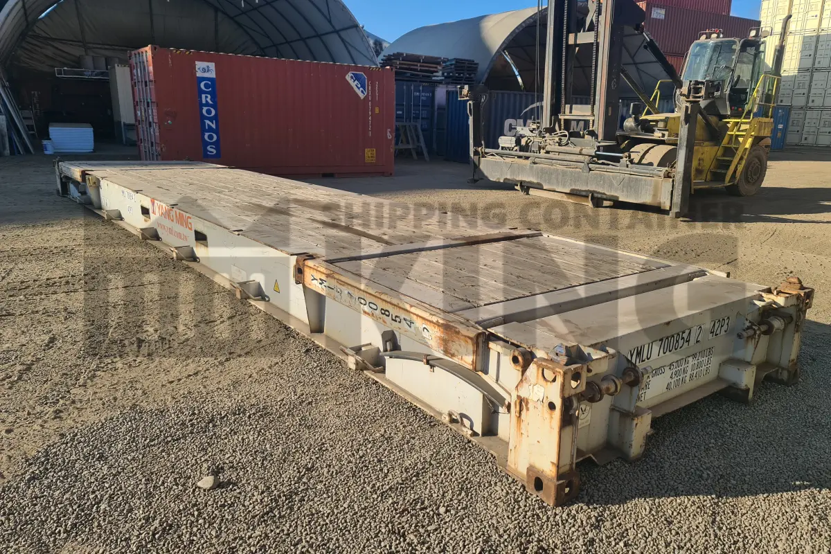 40' Flat Rack (With Collapsible Ends)