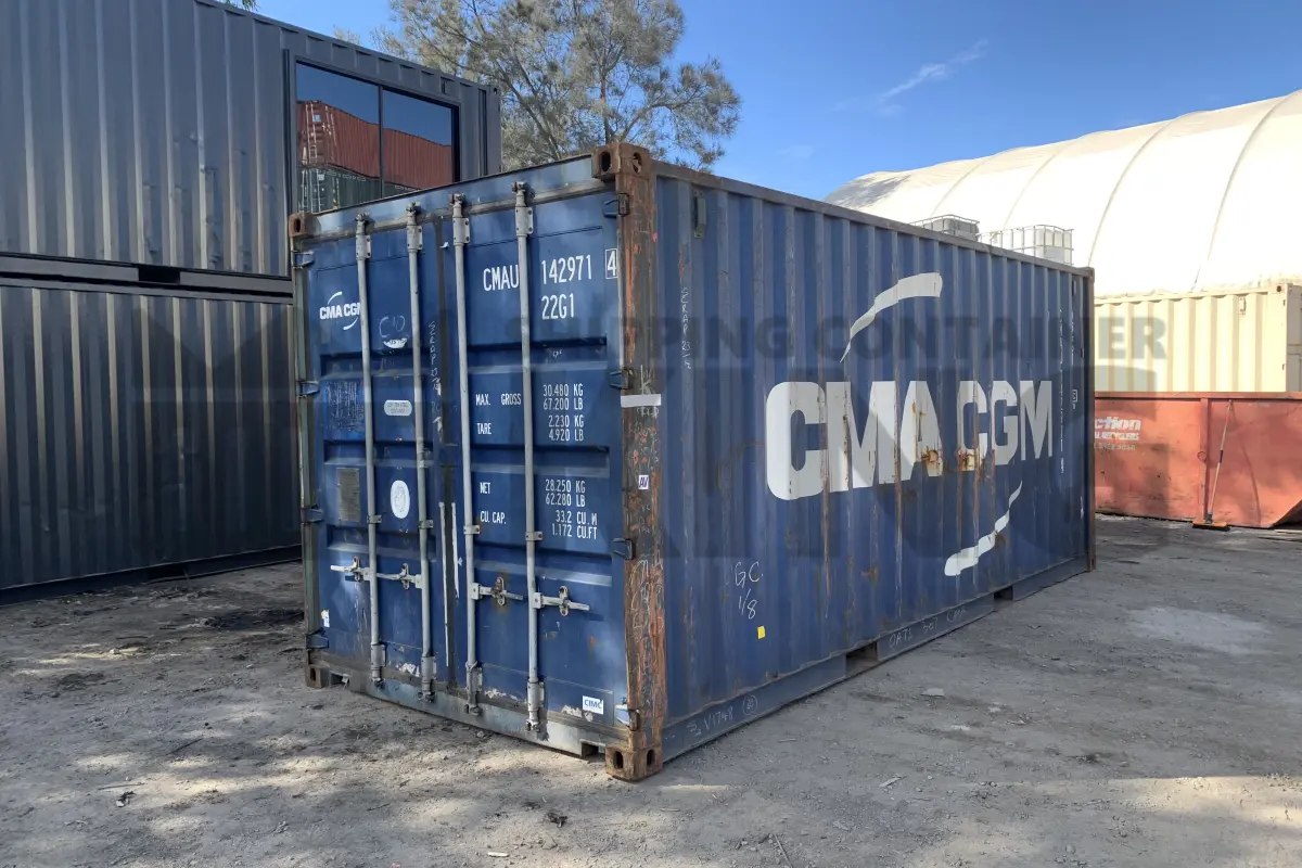 20' Standard Height Steel Container (Doors One End)