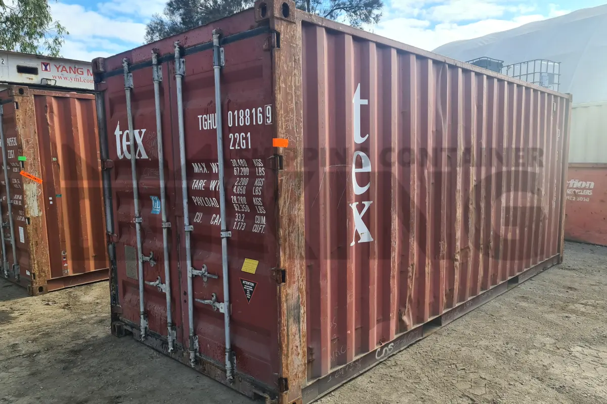 20' Standard Height Steel Container (Doors One End)