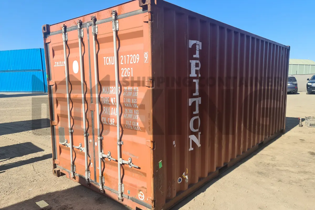 20' Standard Height Steel Container (Doors One End)