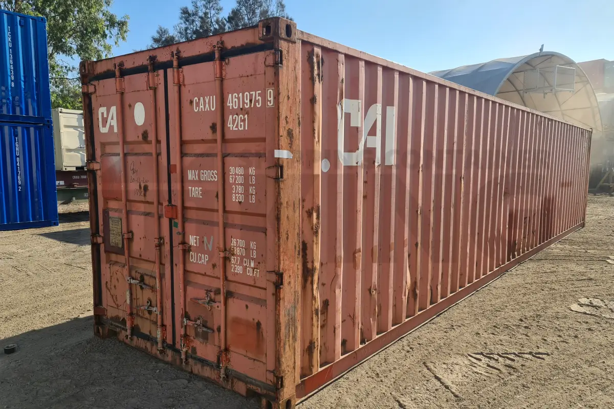 40' Standard Height Steel Container (Doors One End)