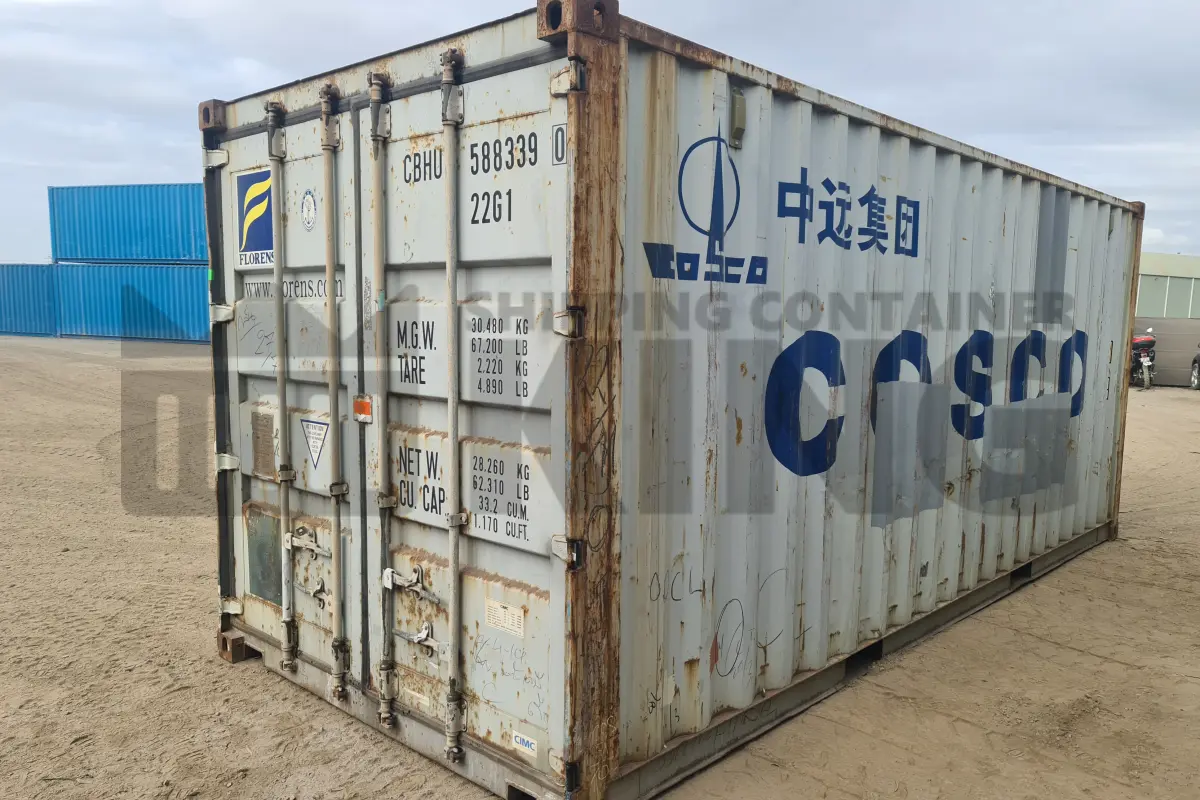 20' Standard Height Steel Container (Doors One End)