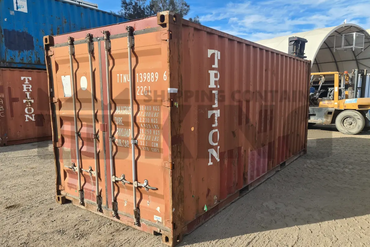 20' Standard Height Steel Container (Doors One End)