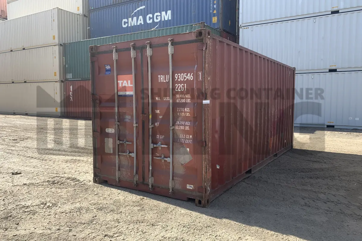 20' Standard Height Steel Container (Doors One End)