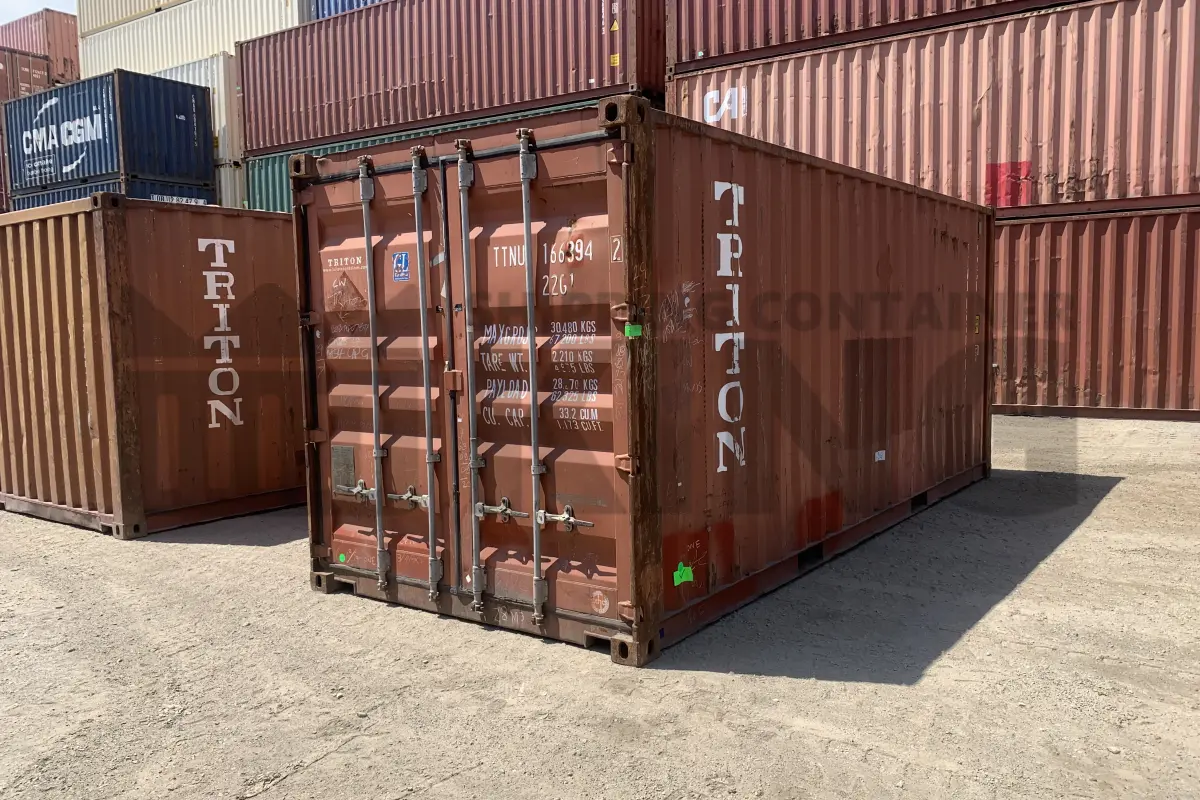 20' Standard Height Steel Container (Doors One End)