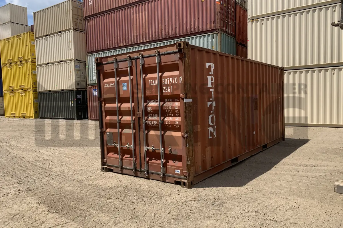 20' Standard Height Steel Container (Doors One End)