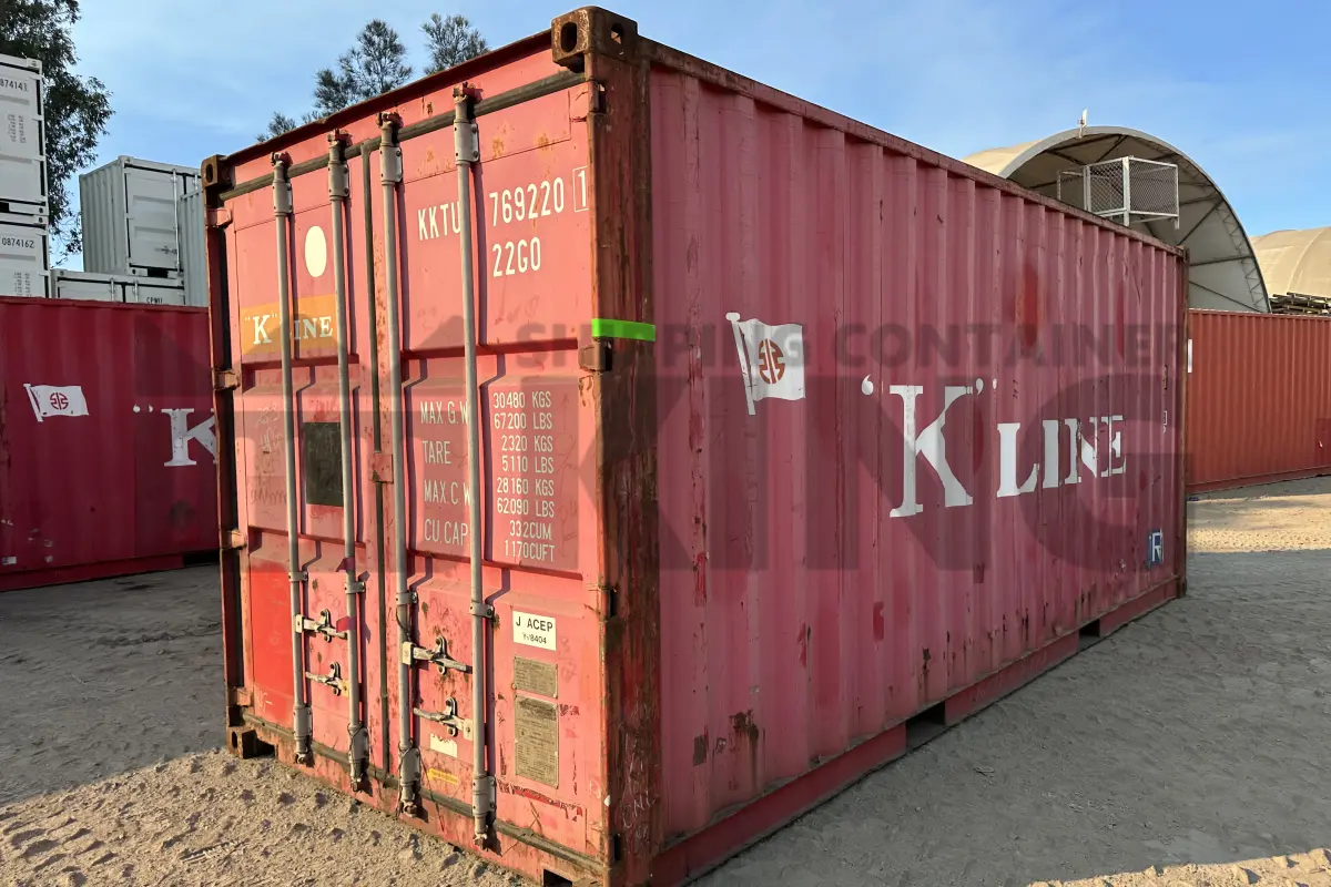 20' Standard Height Steel Container (Doors One End)