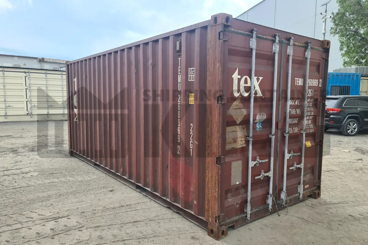 20' Standard Height Steel Container (Doors One End)