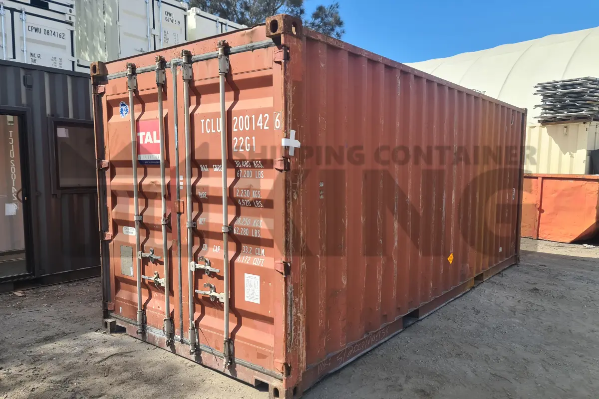20' Standard Height Steel Container (Doors One End)