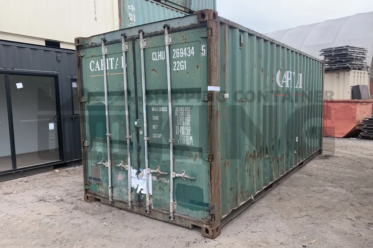 20' Standard Height Steel Container (Doors One End)