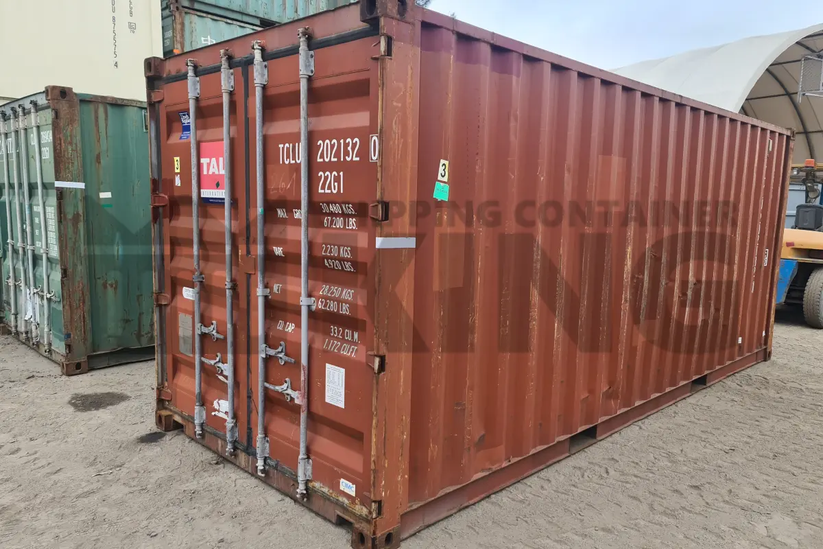 20' Standard Height Steel Container (Doors One End)