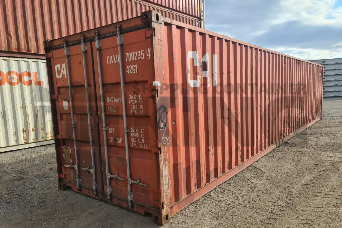 40' Standard Height Steel Container (Doors One End)