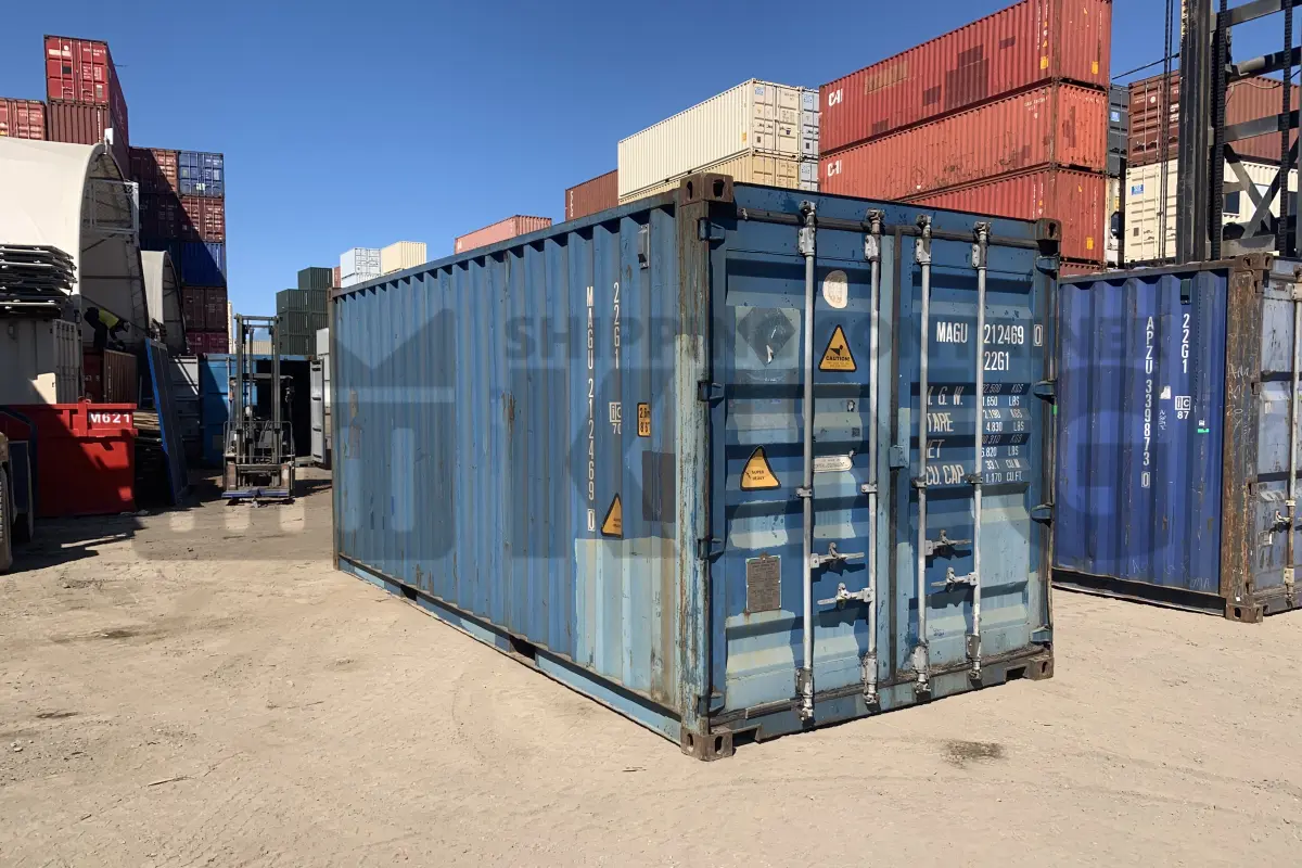 20' Standard Height Steel Container (Doors One End)