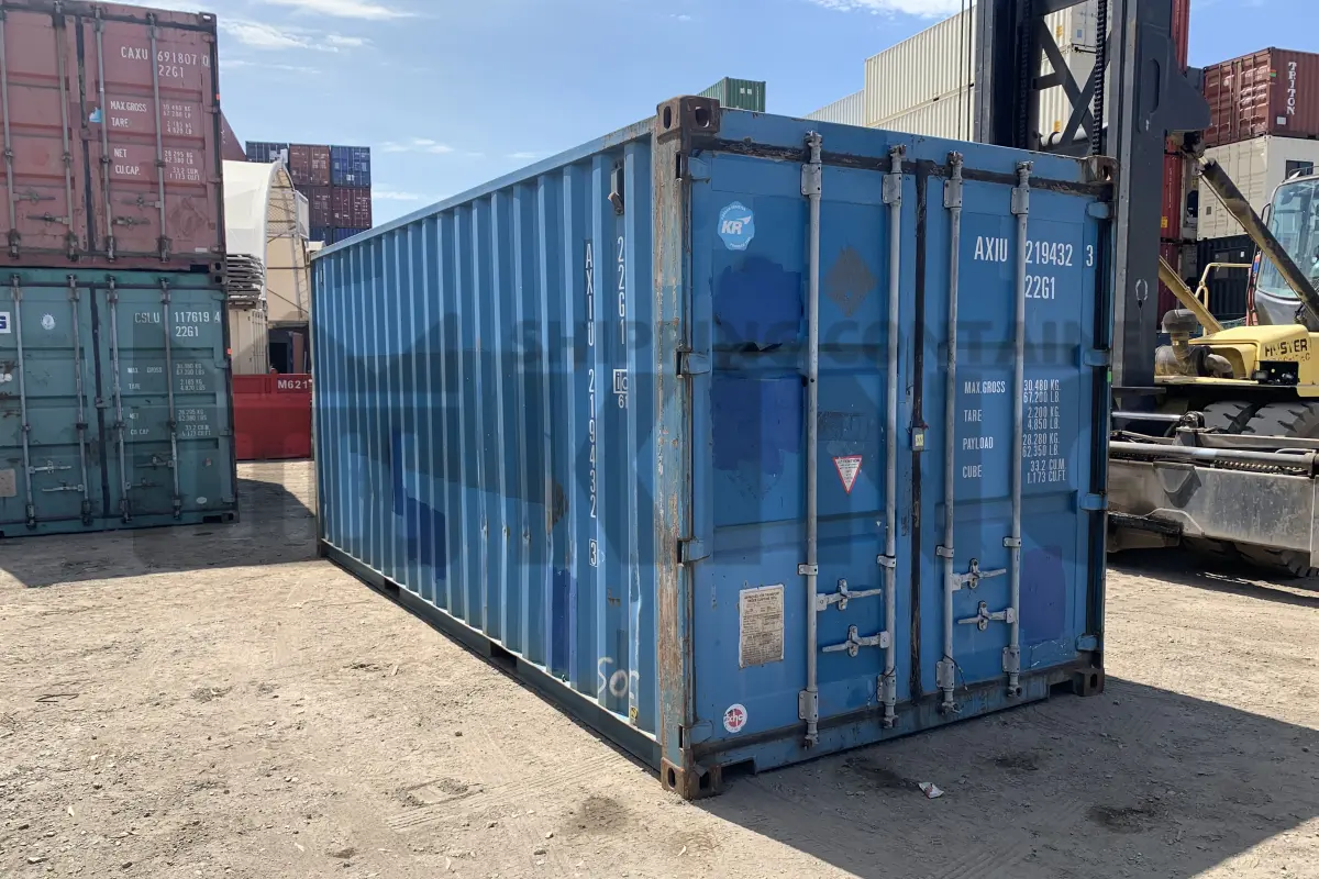 20' Standard Height Steel Container (Doors One End)