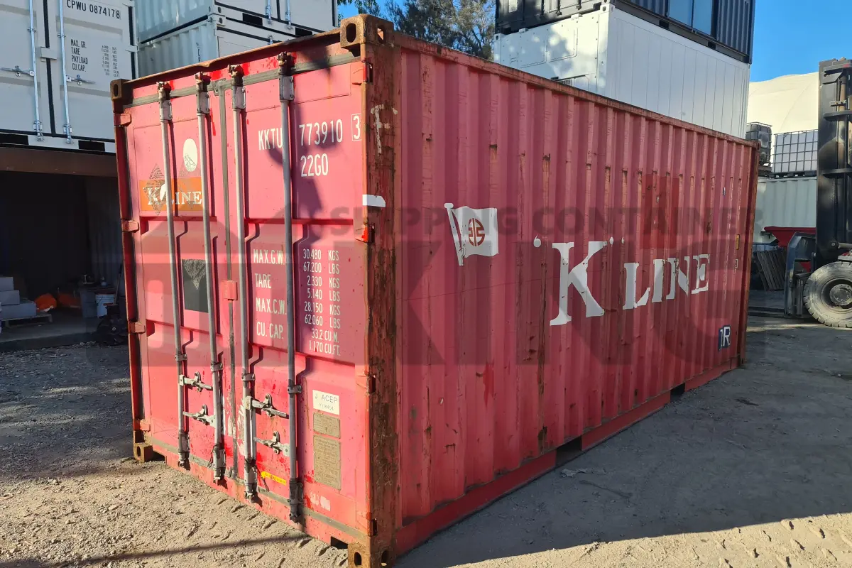 20' Standard Height Steel Container (Doors One End)
