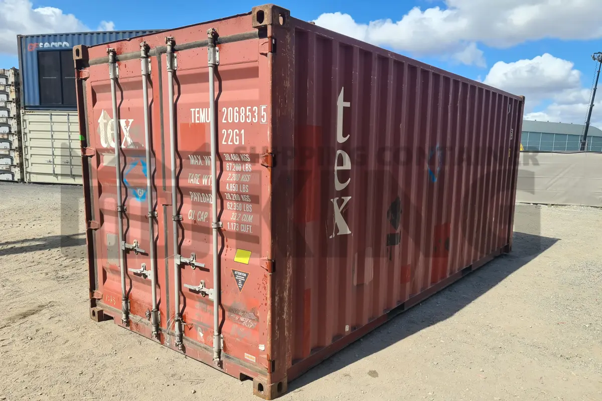 20' Standard Height Steel Container (Doors One End)