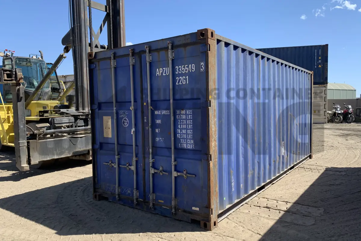 20' Standard Height Steel Container (Doors One End)