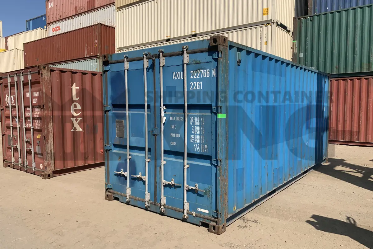 20' Standard Height Steel Container (Doors One End)
