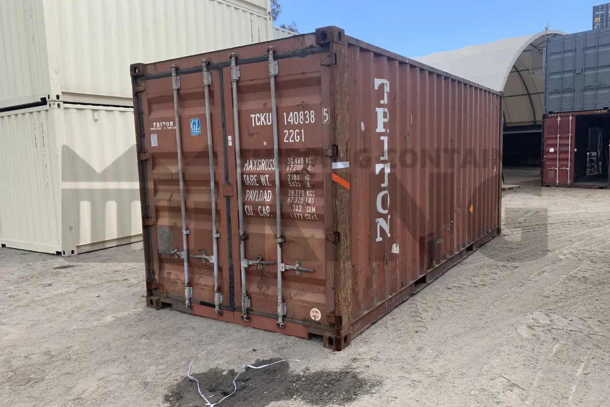 20' Standard Height Steel Container (Doors One End)