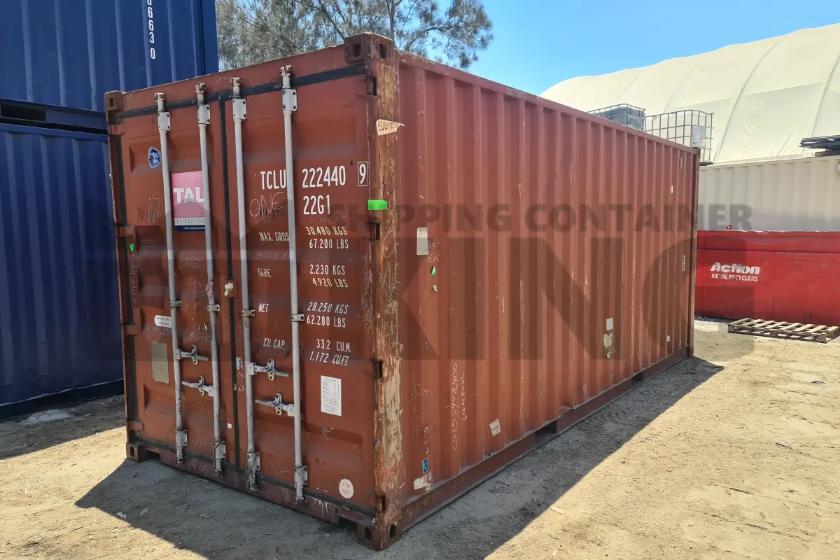 20' Standard Height Steel Container (Doors One End)