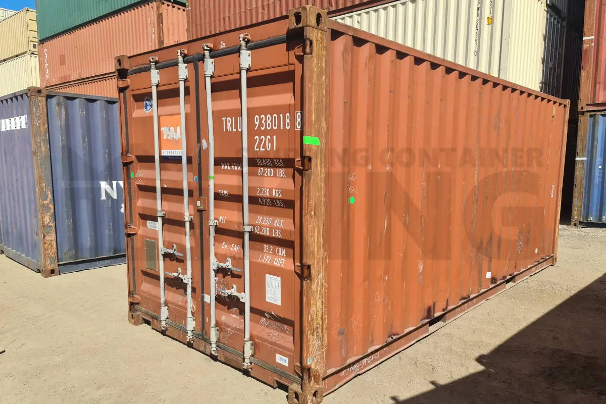 20' Standard Height Steel Container (Doors One End)