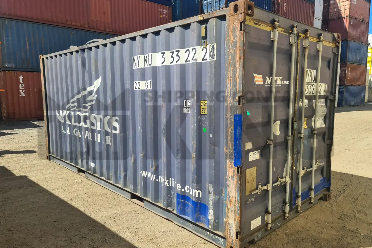 20' Standard Height Steel Container (Doors One End)
