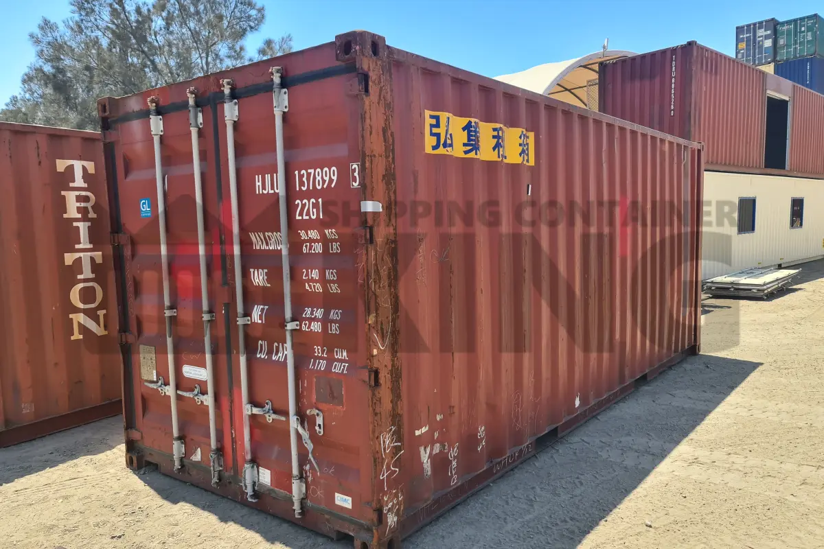 20' Standard Height Steel Container (Doors One End)