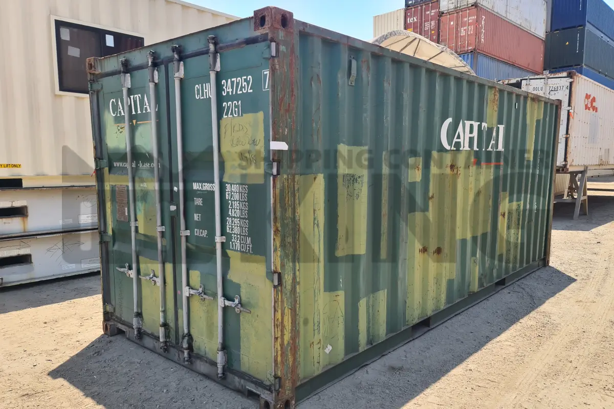 20' Standard Height Steel Container (Doors One End)