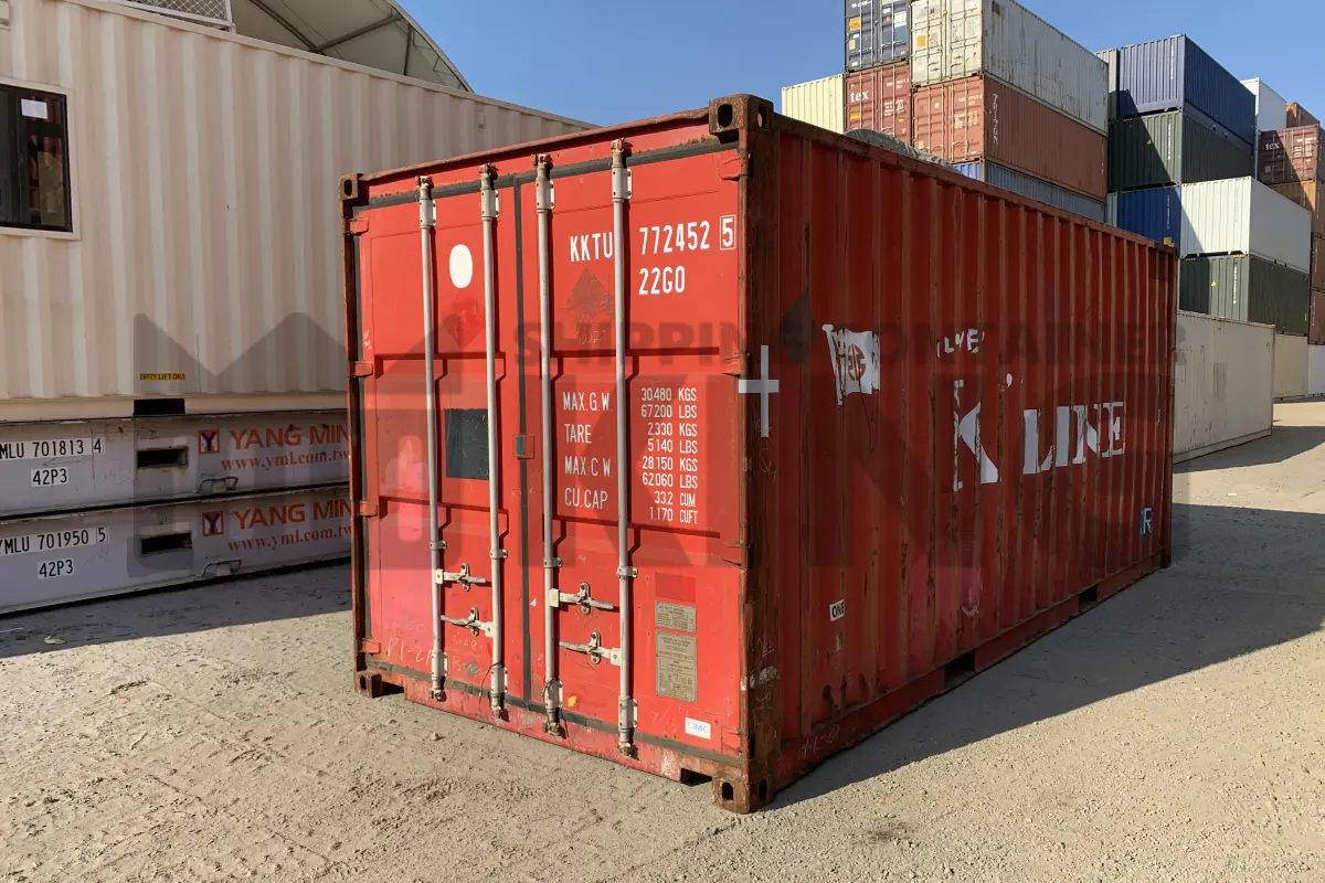 20' Standard Height Steel Container (Doors One End)