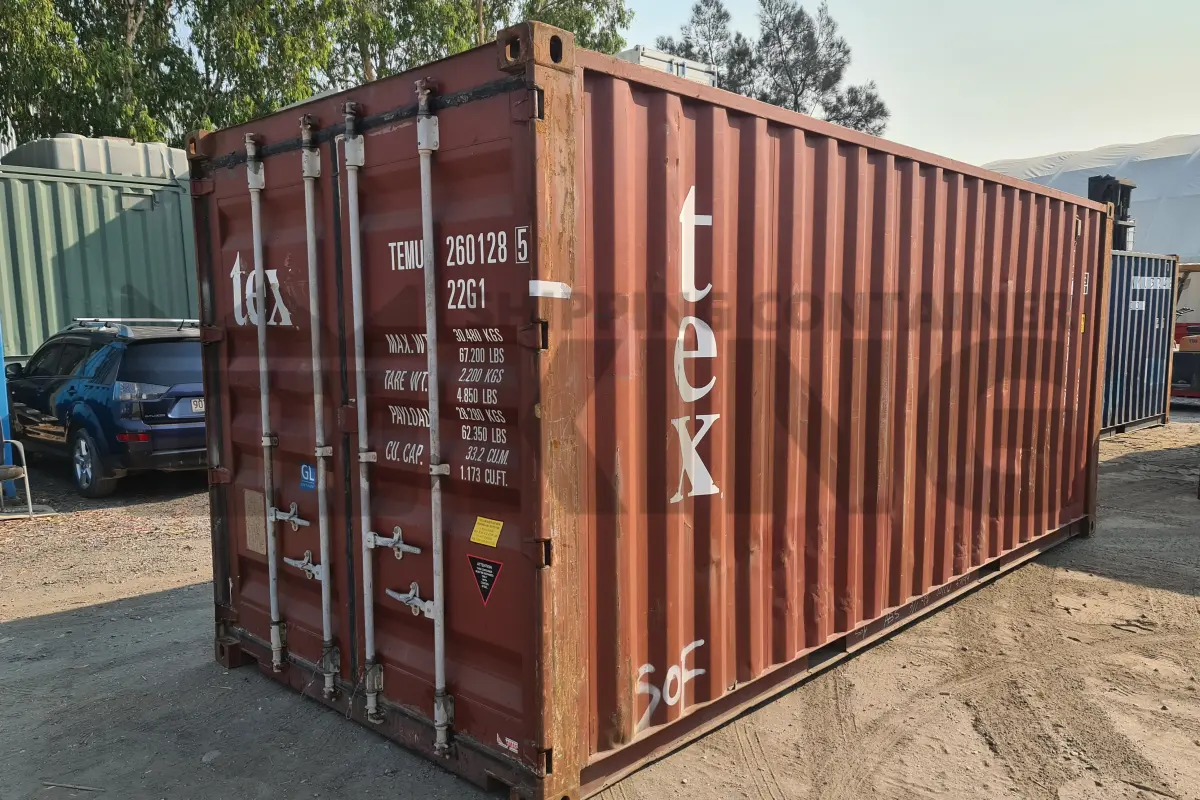 20' Standard Height Steel Container (Doors One End)