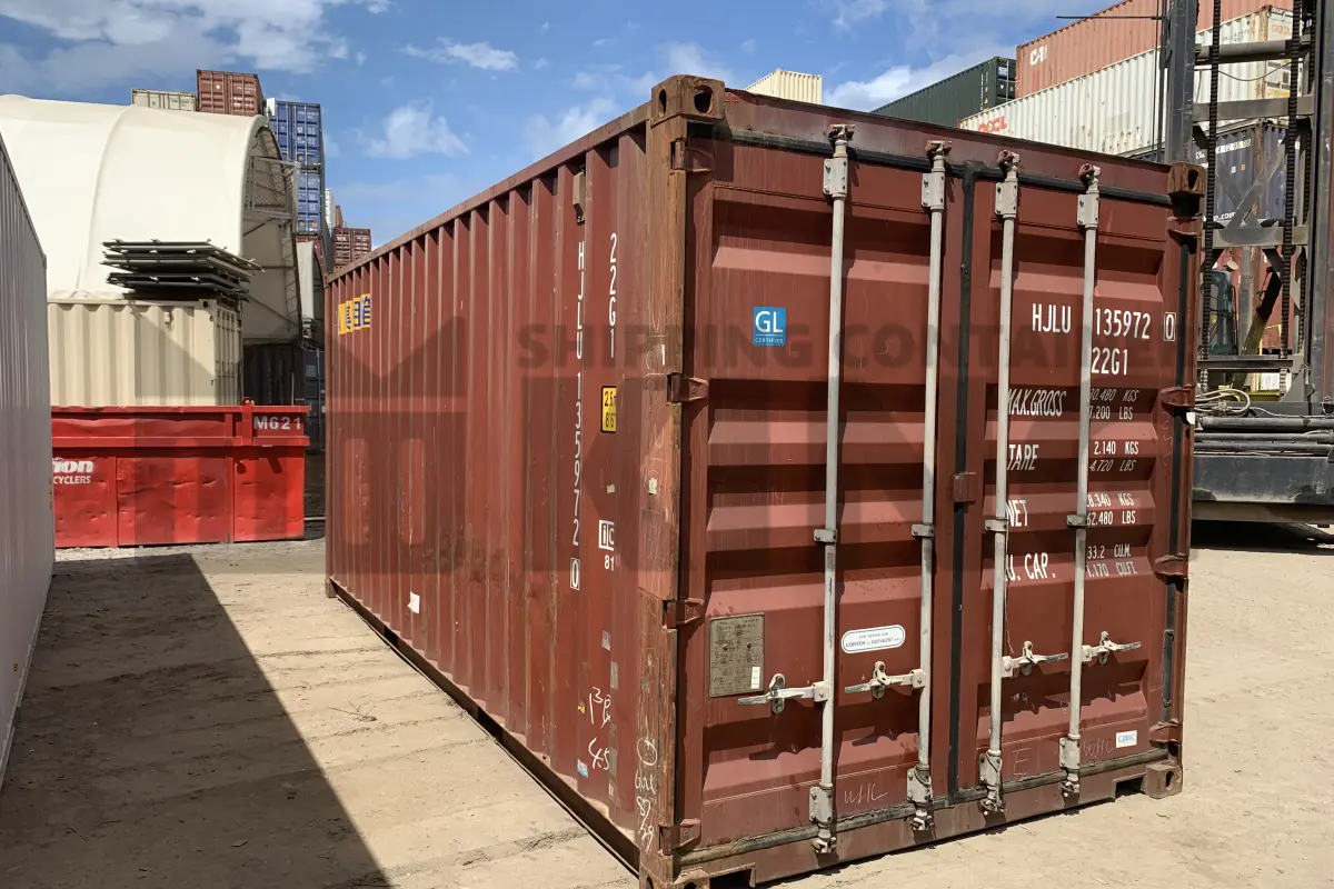 20' Standard Height Steel Container (Doors One End)