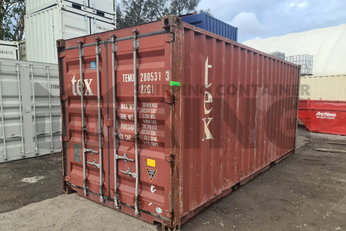 20' Standard Height Steel Container (Doors One End)