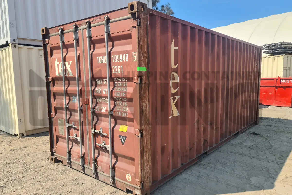 20' Standard Height Steel Container (Doors One End)