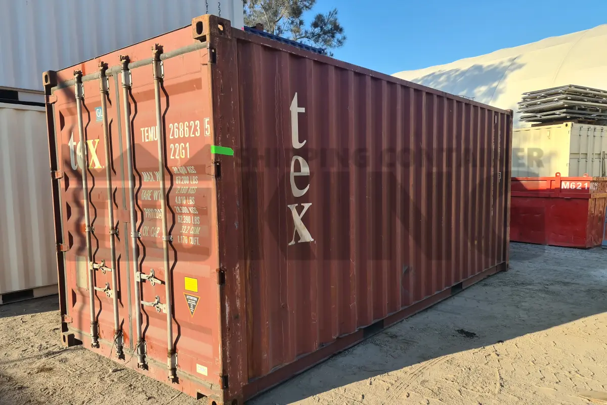 20' Standard Height Steel Container (Doors One End)